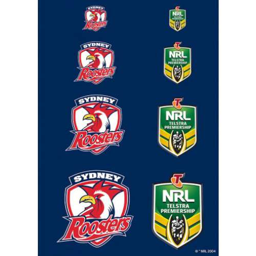 Roosters NRL Logo Icing Sheet - Click Image to Close